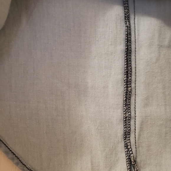 Jean button up top with American flag and eagle - Picture 4 of 7